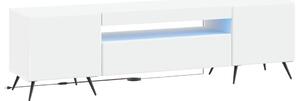 LED TV szekrény Fehér Szerelt Fa