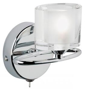 Endon Lighting Sonata króm-áttetsző kristály (k9) üveg homályos belső fali lámpa