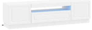 LED TV szekrény Fehér Szerelt Fa