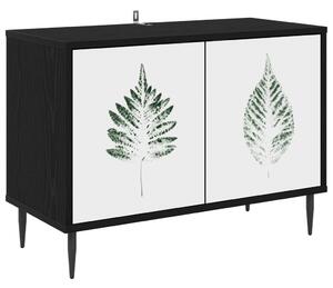 TV szekrény HANAU 69 x 33 x 50,5 cm Fekete Tölgy Szerelt Fa
