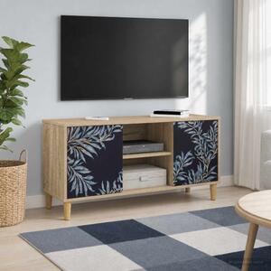 TV szekrény DOKKUM 102 x 33 x 50 cm Sonoma Szerelt Fa