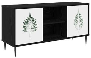 TV szekrény HANAU 102 x 33 x 51 cm Fekete Tölgy Szerelt Fa