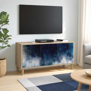 TV szekrény RAALTE 102 x 33 x 50 cm Sonoma Szerelt Fa