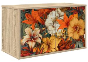 Falsítható TV Szekrény GENNEP 69 x 33 x 40 cm Sonoma Tölgy