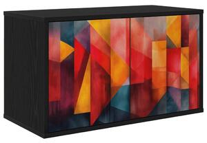 Falsítható TV Szekrény HEESCH 69 x 33 x 40 cm Fekete Tölgy