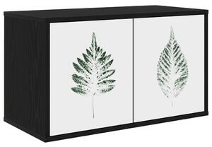 Falsítható TV Szekrény HANAU 69 x 33 x 40 cm Fekete Tölgy
