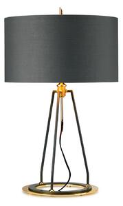 Elstead Ferrara sötétszürke-polírozott arany asztali lámpa