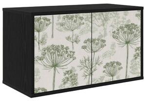 Falsítható TV Szekrény GOTHA 69 x 33 x 40 cm Fekete Tölgy