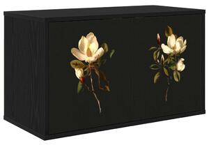 Falsítható TV Szekrény BREMEN 69 x 33 x 40 cm Fekete Tölgy