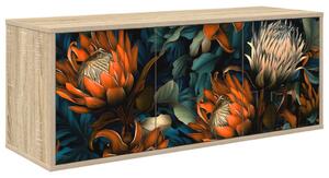 Falsítható TV Szekrény LOCHEM 102 x 33 x 40 cm Sonoma Tölgy