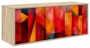 Falsítható TV Szekrény HEESCH 102 x 33 x 40 cm Sonoma Tölgy
