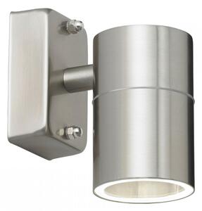 ENDON Canon Canon 1lt Wall Polished stainless steel & clear glass 35W GU10 reflector - ED-EL-40094
