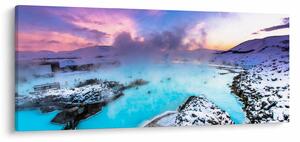 Kép - kék lagúna, Izland (120x50 cm)