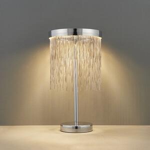 Endon Lighting Zelma króm-ezüst hatású lánc asztali lámpa