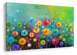 Kép - Absztrakt virágok (90x60 cm)