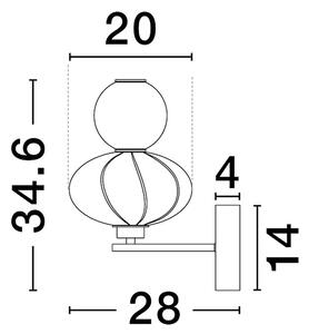 Oneta LED falikar