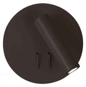 VIOKEF Wall Lamp Led Black Round Moby - VIO-4188201