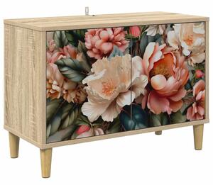 TV szekrény BORNE 69 x 33 x 50 cm Sonoma Szerelt Fa