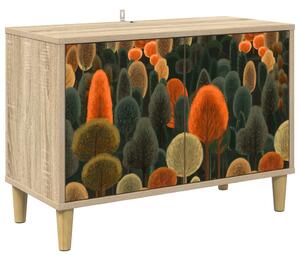 TV szekrény ZAANDAM 69 x 33 x 50 cm Sonoma Szerelt Fa