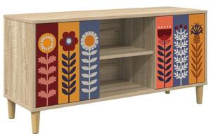 TV szekrény ESSEN 102 x 33 x 50 cm Sonoma Szerelt Fa