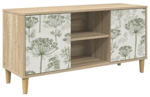TV szekrény GOTHA 102 x 33 x 50 cm Sonoma Szerelt Fa