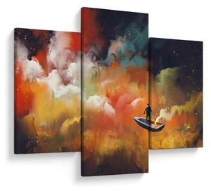 Kép - Az űrben úszó ember (90x60 cm)