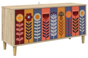 TV szekrény ESSEN 102 x 33 x 50 cm Sonoma Szerelt Fa