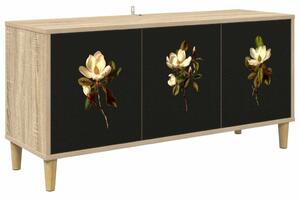 TV szekrény BREMEN 102 x 33 x 50 cm Sonoma Szerelt Fa