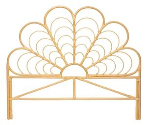 Rattan fejtámla 160-as ágyhoz, natúr - BALI