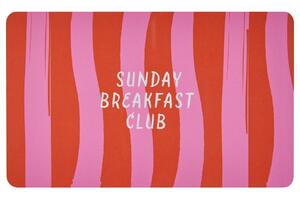 BREAD N' BUTTER reggeliző deszka , Sunday Breakfast Club csíkos