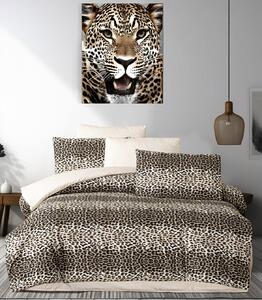 Leopard pamut ágyneműhuzat 200x140cm+90x70cm TiaHome