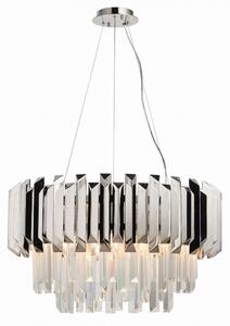 ENDON Valetta Valetta 6lt Pendant Clear crystal & polished stainless steel 6 x 40W E14 candle - ED-76430