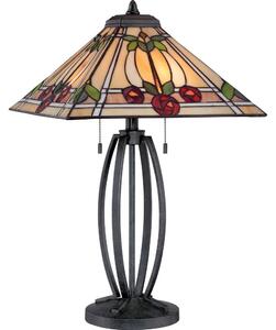 Elstead RUBY fekete-színes asztali lámpa