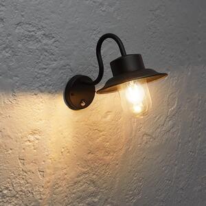 Endon Lighting Chesham PIR anyagú fekete festett-áttetsző üveg fali lámpa