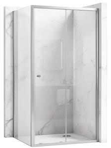Zuhanykabin Rea Primo Slide 100x100 Chrome