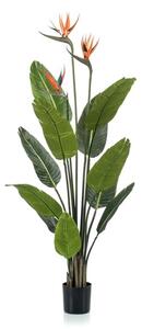 Mű Strelitzia virággal 120 cm – Élethű beltéri dekoráció