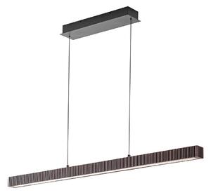 Függőlámpa Lucande, Emara, dimmable, Fa, Étkező, Fa, Dizájn