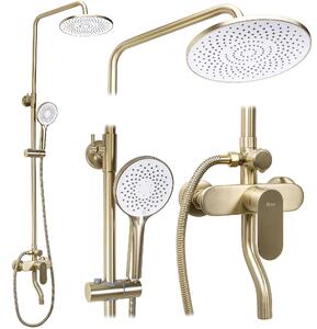 Zuhanyszett REA DROP Brush Gold