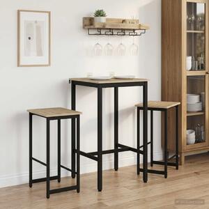Bárszék 2 db Sonoma Tölgy 40 x 32 x 74 cm Szerelt Fa