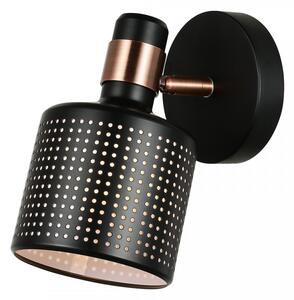 Italux Restenza fekete beltéri fali lámpa (IT-WL-2439-1-BK)