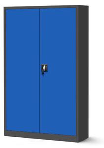 JAN NOWAK JAN II fém iratszekrény 1150x1850x400, modell antracit-kék