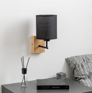Brilagi Brilagi - Fali lámpa NUBILA WOOD 1xE27/25W/230V tölgy/fekete BG1561N