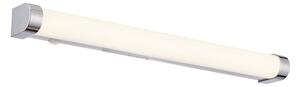 ENDON Moda Moda 1lt Wall White ribbed & chrome effect plastic 15W LED tape module (SMD 2835) Daylight White - ED-76656