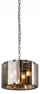 ENDON Clooney Clooney 4lt Pendant Slate grey & smoked cut glass 4 x 40W E14 candle - ED-61281