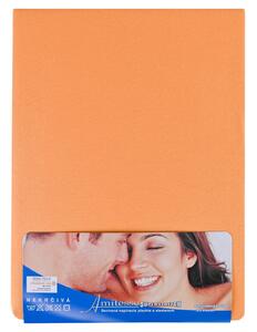 EMI Superstretch mandarin színű gumis lepedő: Lepedő 90 (100) x 200 cm