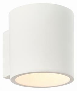 Endon Lighting CURVE Fehér vakolat és fényes fehér festék fali lámpa