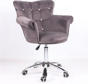 HR804CK Grafit modern velúr szék
