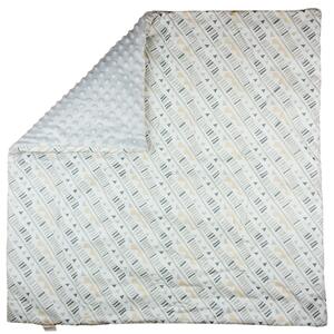 Mintás wellsoft béléses pamut babatakaró (75x75cm)