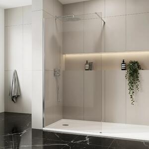 Zuhanyfal Rea Flexi Transparent / Chrome 100
