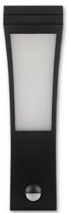 LED Diron 10W-os natúr fehér, fekete fali lámpa, mozgásérzékelős